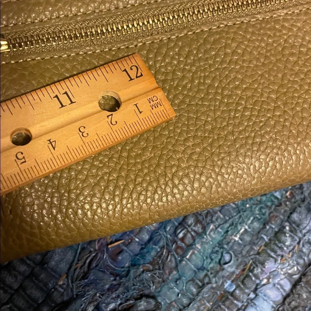 Ted Baker Leopard Print Leather Wallet in Brown and Green
